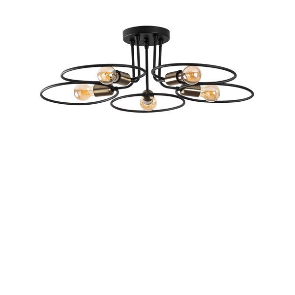 Lubinis šviestuvas juodos spalvos Circle – Opviq lights