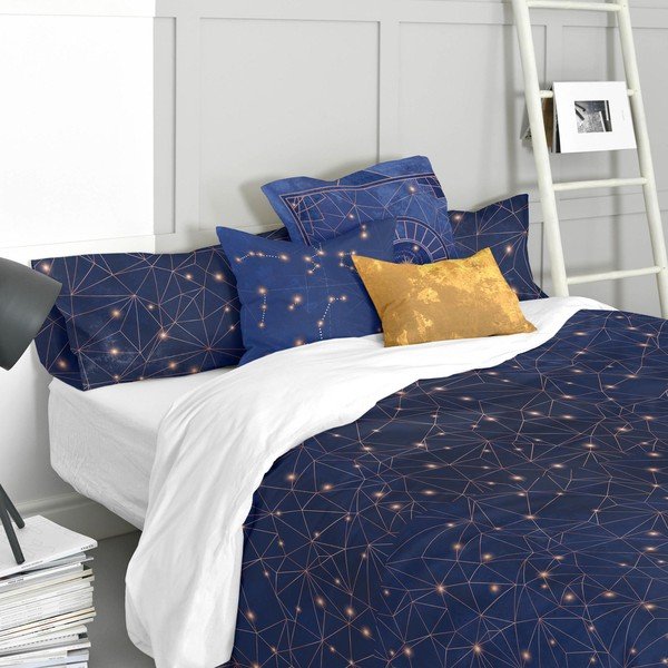 Medvilninis užvalkalas Blanc Deep Blue, 60 x 60 cm-image-1