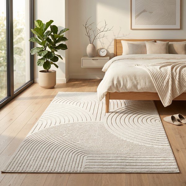 Kreminės spalvos kilimas 120x170 cm Whirl – ESTE-image-4