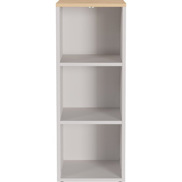 Kreminės spalvos matinis pastatoma lentyna 45x120x40 cm Lissabon – Germania-image-1