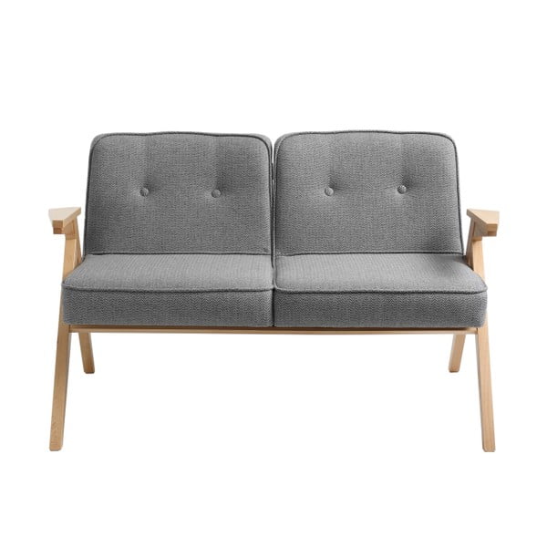 Pilka dvivietė sofa "Custom Form Vinc