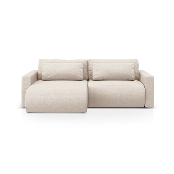Smėlio spalvos sulankstoma/su sandėliavimo vieta kampinė sofa Belfast – Cosmopolitan Design