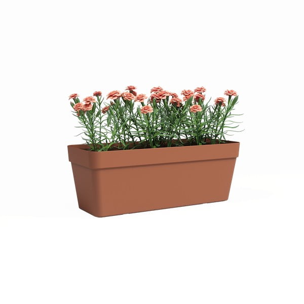 Iš perdirbto plastiko vazonas gėlėms su savaiminio laistymo funkcija 50 cm Capri – Artevasi-image-1