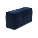 Mėlynas aksomo porankis modulinei sofai Rome Velvet - Cosmopolitan Design