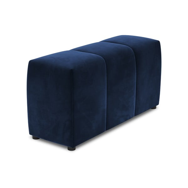 Mėlynas aksomo porankis modulinei sofai Rome Velvet - Cosmopolitan Design