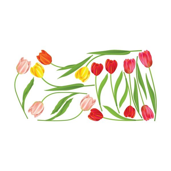 "Ambiance Wild Tulips" sienų lipdukų rinkinys-image-2