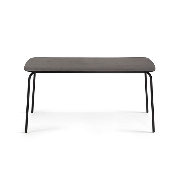 Juodas stalas La Forma Tramp, 160 x 80 cm-image-2
