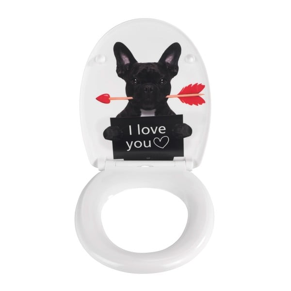 Tualeto sėdynė Easy-close funkcija 37,5 x 41,5 cm Guilty Dog – Wenko-image-1
