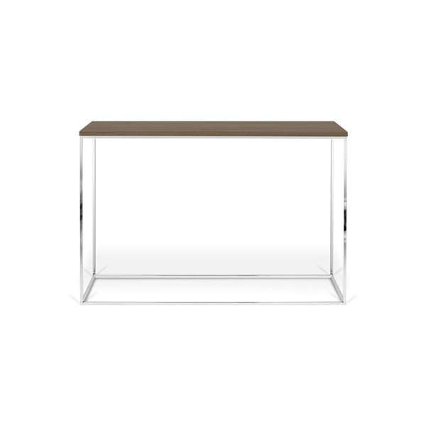 Konsolinis staliukas iš graikinio riešuto 120x40 cm Gleam - TemaHome