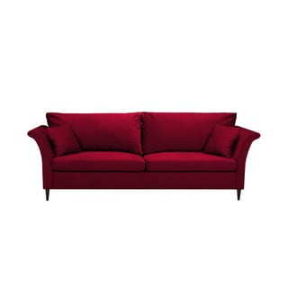 Raudona sofa-lova su dėže patalynei Mazzini Sofos Pivoine