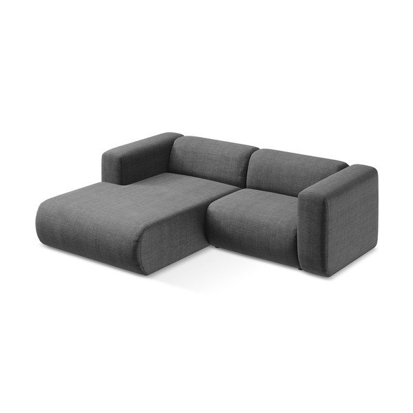 Pilkos spalvos kampinė sofa (su kairiuoju kampu/su gultu) Ekahi – Makamii-image-3