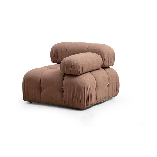 Modulinė sofa rudos spalvos iš boucle (su dešiniuoju kampu) Bubble – Artie