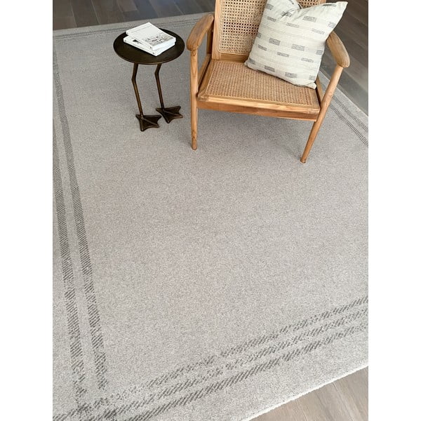 Kilimas iš vilnos kreminės spalvos 300x400 cm Calisia M Grid Rim – Agnella-image-1