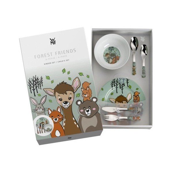 Vaikiški valgomojo rinkiniai iš porceliano 6 vnt. Forest Friends – WMF-image-1