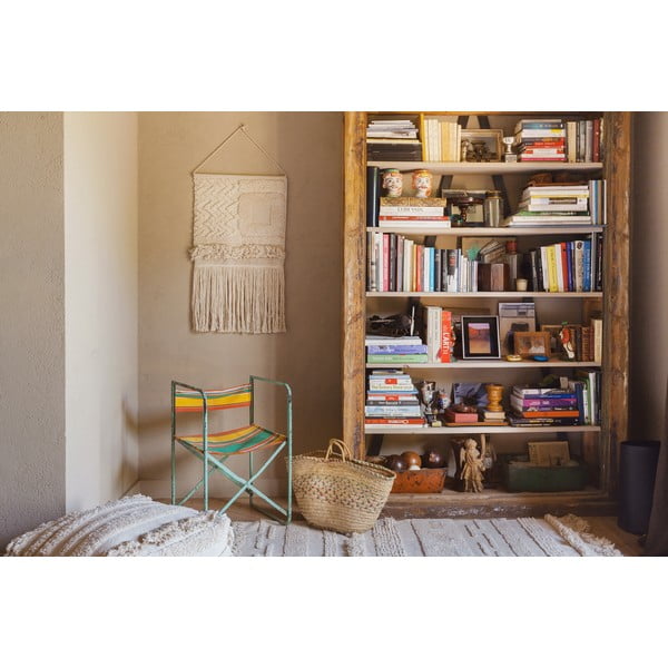 Skalbiamas/rankų darbo iš medvilnės kilimas šviesiai pilkos spalvos/kreminės spalvos 140x200 cm Air Natural – Lorena Canals-image-1