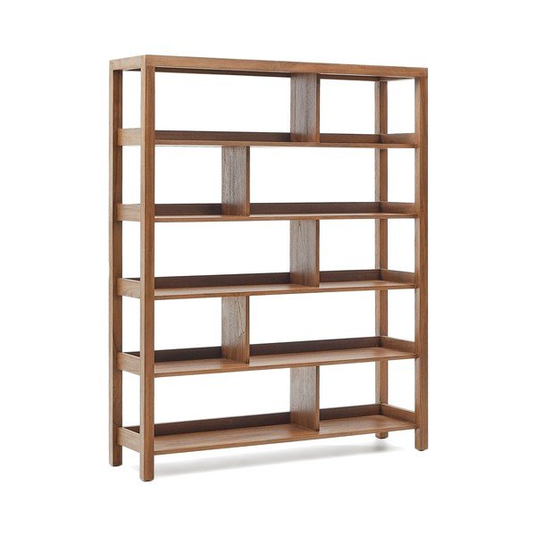 Iš tikmedžio masyvo knygų spinta  natūralios spalvos 150x185 cm Sashi – Kave Home