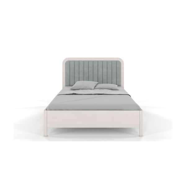 Balta bukmedžio medienos dvigulė lova Skandica Visby Modena, 200 x 200 cm-image-2