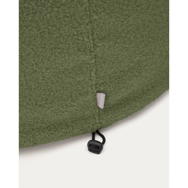 Žalios spalvos iš boucle pufas Kaeli – Kave Home-image-3