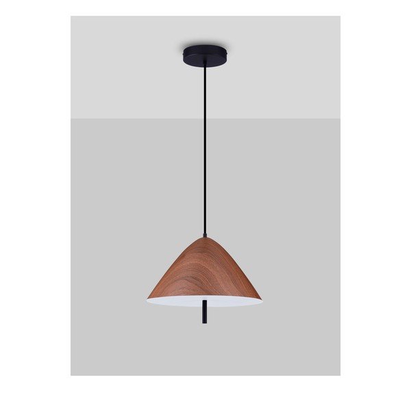 Natūralios spalvos iš metalo kabantis šviestuvas LED ø 40 cm su metaliniu gaubtu Oros – Nova Luce-image-1