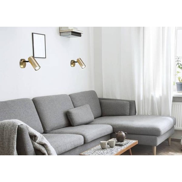 Auksinės spalvos iš metalo taškinis šviestuvas 8x16 cm Colly – Candellux Lighting-image-3