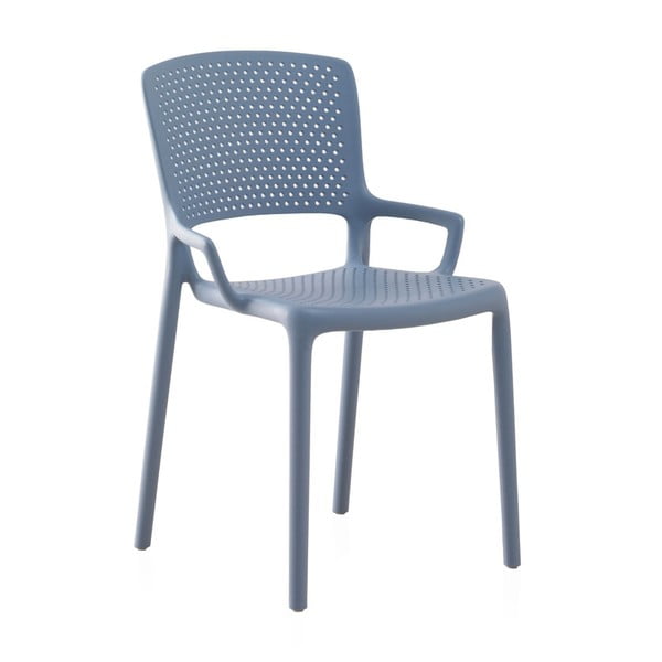 Valgomojo kėdės iš plastiko mėlynos spalvos 4 vnt. Gaia – Geese