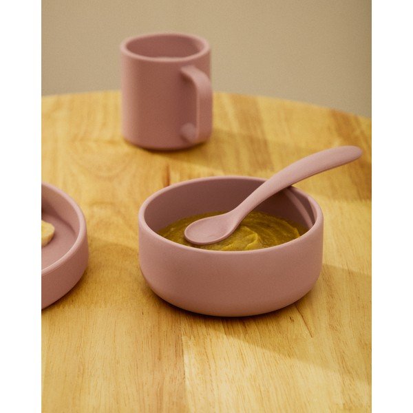 Silikoniniai vaikiški valgomojo rinkiniai 2 vnt. Lili – Kave Home-image-1