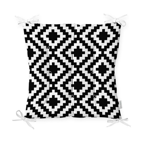 Minimalistiniai pagalvėlių užvalkalai BW Geometriniai, 40 x 40 cm