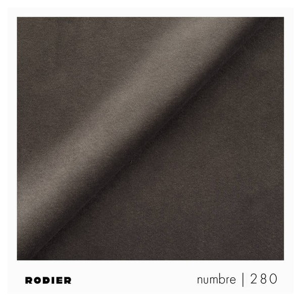 Taupe spalvos iš velveto sulankstoma/su sandėliavimo vieta kampinė sofa (su dešiniuoju kampu/su gultu) Rene – Rodier-image-4