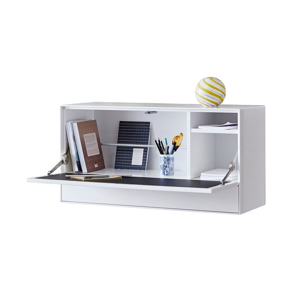 Baltos spalvos sieninė daugiafunkcinė spintelė Edge by Hammel-image-3