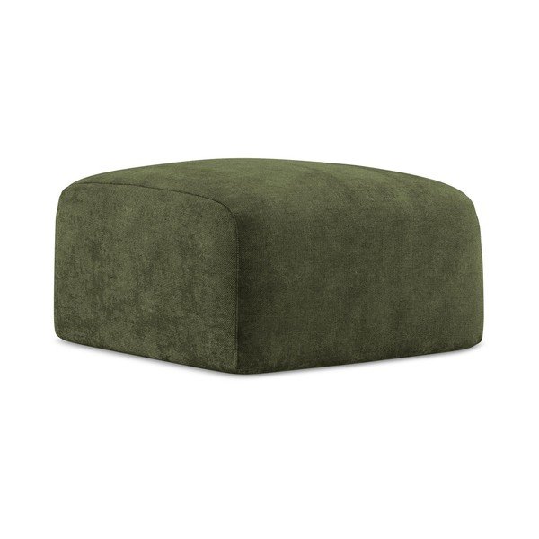 Žalios spalvos iš šenilinio audinio taburetė Leila – Makamii-image-3