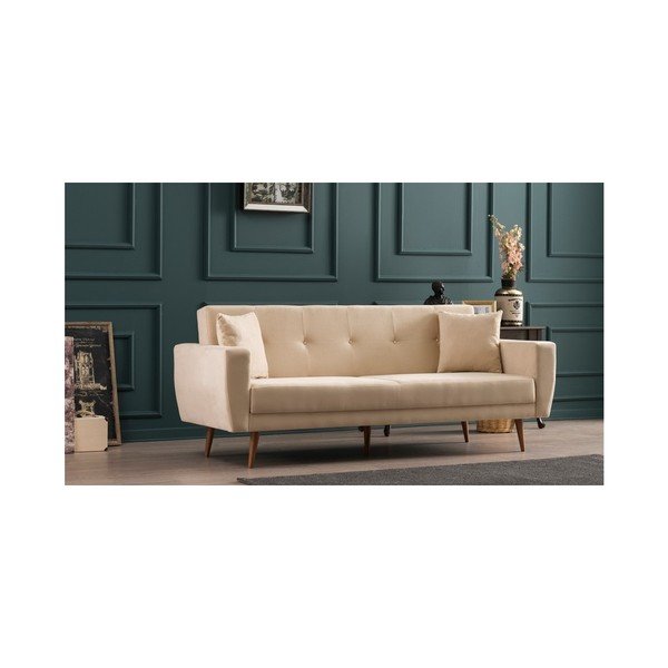 Kreminė sofa-lova "Vivalde-image-2