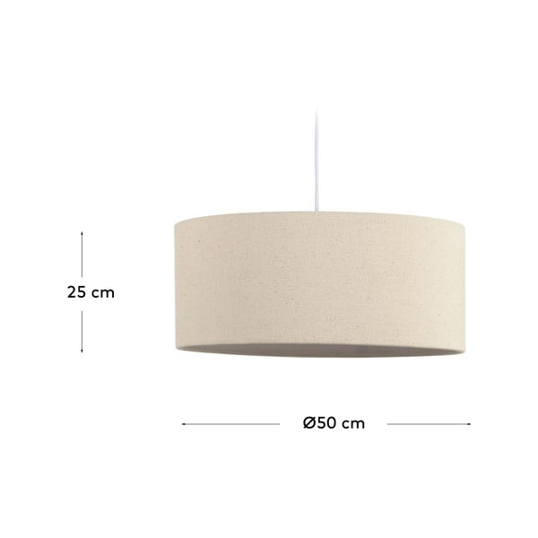 Kreminės spalvos šviestuvo gaubtas ø 50 cm Nazli – Kave Home-image-4