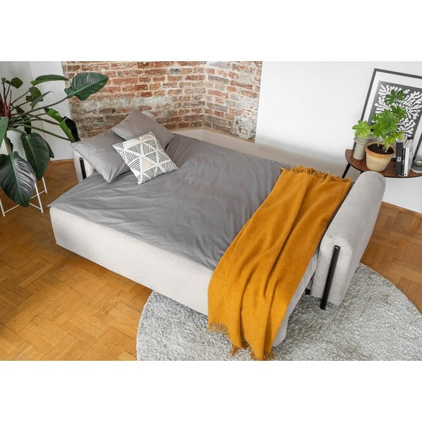 Smėlio spalvos iš kordinio velveto sulankstoma/su sandėliavimo vieta sofa 244 cm Arcadova – ELTAP-image-4