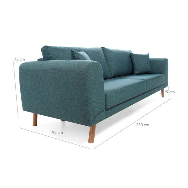 Turkio spalvos sofa lova Balcab Home Dorothy-image-1