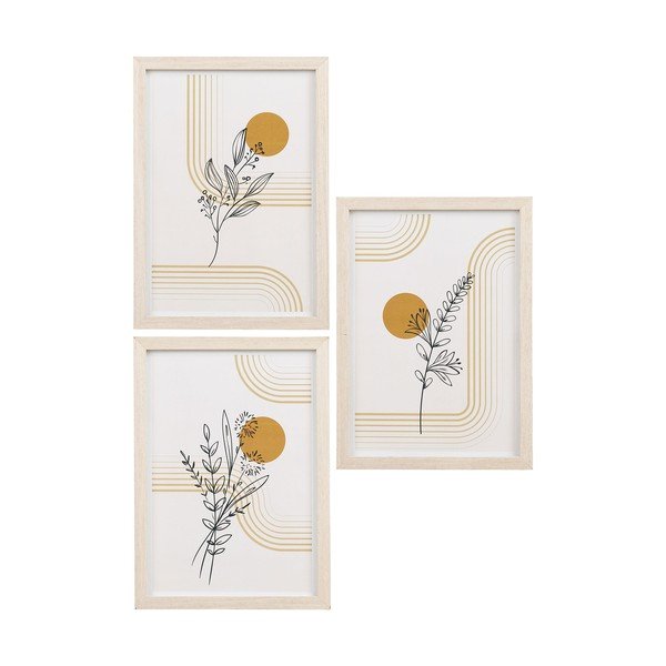 Šviesios natūralios spalvos pakabinami rėmai 3 vnt. 21x30 cm Madison – House Nordic