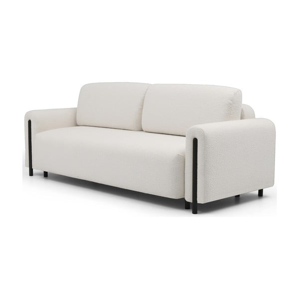 Dramblio kaulo spalvos iš boucle sulankstoma/su sandėliavimo vieta sofa 244 cm Arcadova – ELTAP-image-2