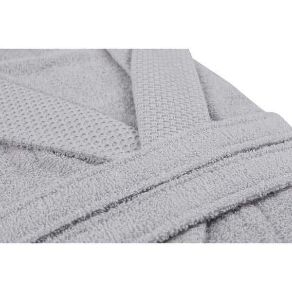 Chalatas pilkos spalvos iš medvilnės L Cappa – Foutastic-image-1