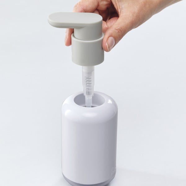 Iš plastiko muilo dozatorius baltos spalvos 300 ml Duo – Joseph Joseph-image-4