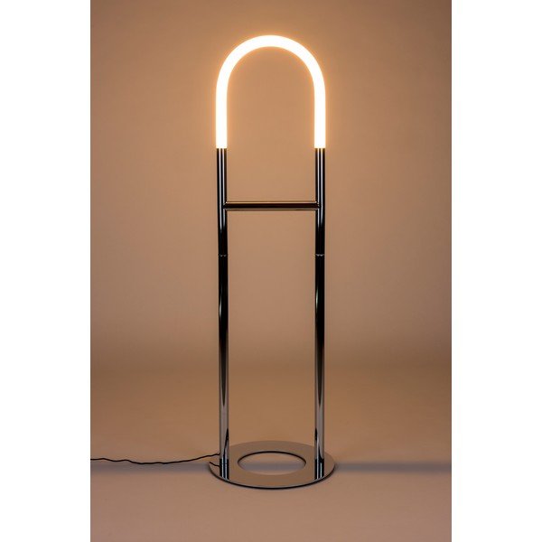 Sidabrinės spalvos pastatomas šviestuvas LED su pritemdymo funkcija (aukštis 135 cm) Arch – Zuiver-image-1