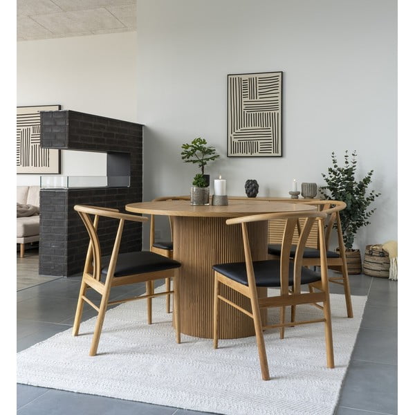 Apvalios formos valgomojo stalas iš tuopos ø 120 cm Boavista – House Nordic-image-1