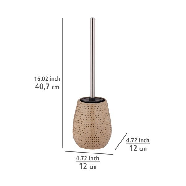 Smėlio spalvos keraminis tualeto šepetys Bellante - Wenko-image-2