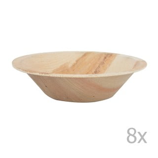 8 vienkartinių dubenėlių rinkinys iš palmių lapų Esschert Design
