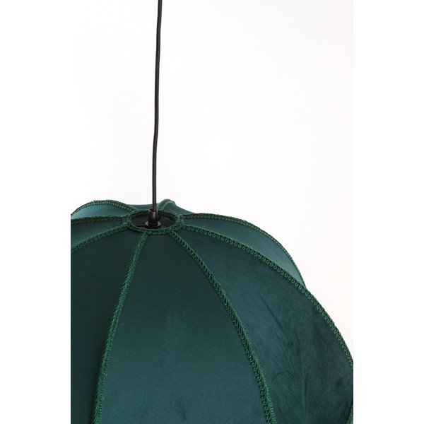 Kabantis šviestuvas smaragdinės spalvos ø 60 cm su tekstiliniu gaubtu Malacia – Light & Living-image-3