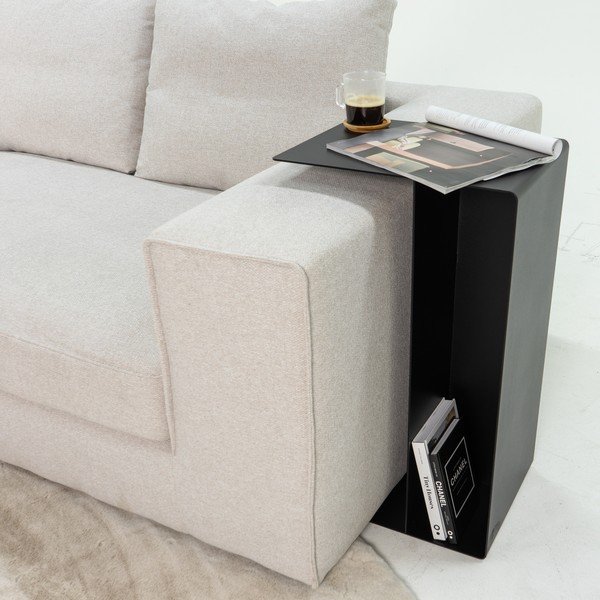 Iš plieno šoninis stalas 40x30 cm Slide High – Spinder Design-image-1