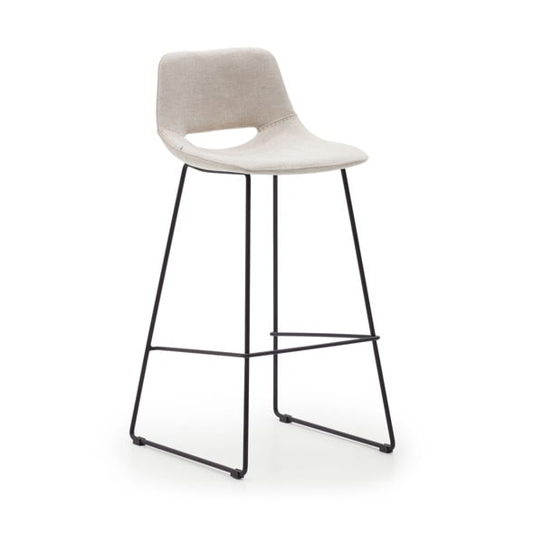 Smėlio spalvos baro taburetė (sėdynės aukštis 76 cm) Zahara – Kave Home