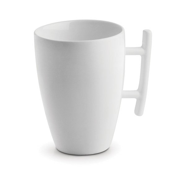 Baltos spalvos iš porceliano puodelis latte kavai 300 ml Squito – BonBistro