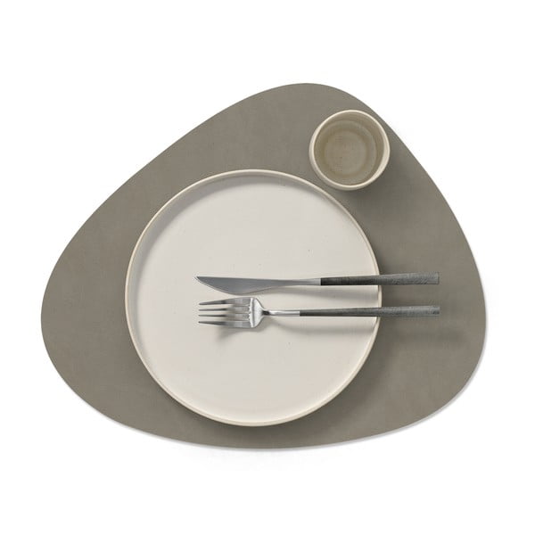 Iš eko odos padėkliukas 37x44 cm Curve L Double Nupo – LIND DNA-image-4