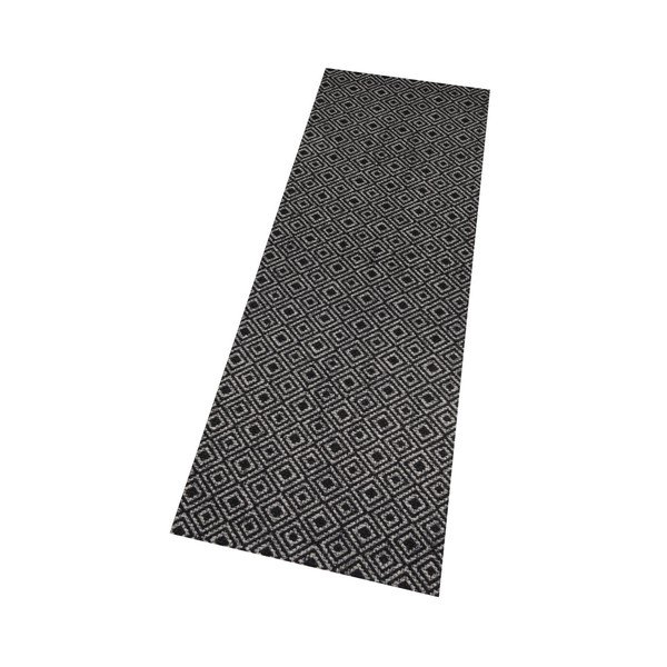 Pilkai juodas kilimas Zala Living Cook & Clean Vila, 60 x 180 cm-image-1