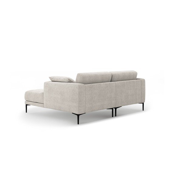 Smėlio spalvos kampinė sofa (su dešiniuoju kampu/su gultu) Bemy – Micadoni -image-2