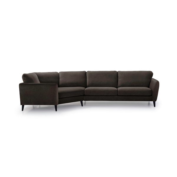 Ruda kampinė sofa Scandic Bridge, kairysis kampas-image-2